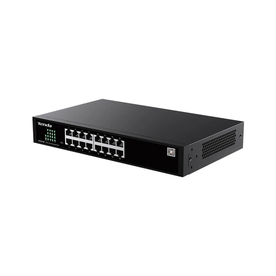 Tenda TEG2216D 16 Port Gigabit Bulut Yönetimli Masaüstü Switch - 16xGE RJ45 Port, Metal Kasa, VLAN, DHCP, lGMP
