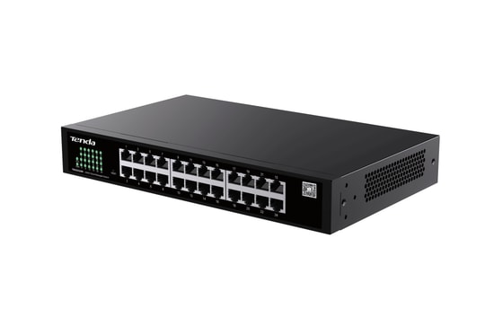 Tenda TEG2224D 24 Port Gigabit Bulut Yönetimli Masaüstü Switch - 24xGE RJ45 Port, Metal Kasa, VLAN, DHCP, lGMP