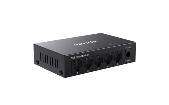 Tenda TEG2205D 5 Port Gigabit Bulut Yönetimli Masaüstü Switch - 5xGE RJ45 Port, 10Gbps, Metal Kasa, VLAN, DHCP, lGMP