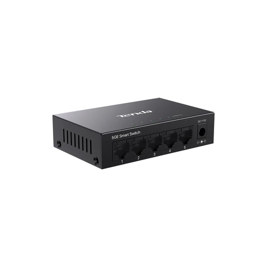 Tenda TEG2205D 5 Port Gigabit Bulut Yönetimli Masaüstü Switch - 5xGE RJ45 Port, 10Gbps, Metal Kasa, VLAN, DHCP, lGMP