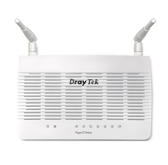 Draytek Vigor 2766ac VDSL/ADSL Gigabit WiFi 5 VPN Router Modem - AC1200, 802.11ac, 2x2 MIMO, 4xGE LAN, 1 WAN, 2xUSB