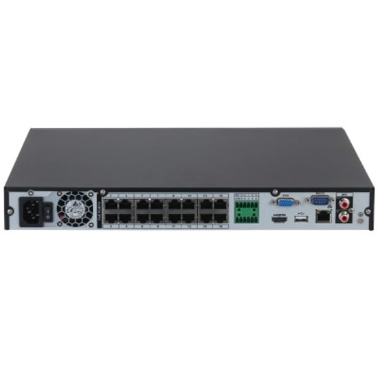 Dahua NVR4216-16P-4KS3 16 Kanal PoE NVR Kayıt Cihazı - 12MP, H.265+, 160Mbps Bant Genişliği, 2x20TB Disk Desteği