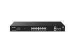 Tenda TEG2220P-16-250W Bulut Yönetimli Gigabit Akıllı Switch - 16 Port PoE 250W, 2 Uplink, 2 SFP, 40Gbps, Loop Guard
