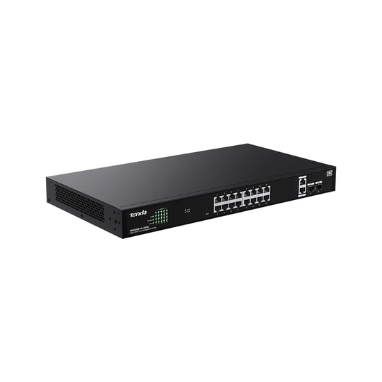 Tenda TEG2220P-16-250W Bulut Yönetimli Gigabit Akıllı Switch - 16 Port PoE 250W, 2 Uplink, 2 SFP, 40Gbps, Loop Guard