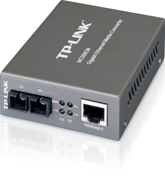 TP-Link MC200CM Gigabit Ethernet Medya Dönüştürücü - 1000Base-SX Fiber, SC-Type Konnektör, 850nm, Multi-Mode Fiber