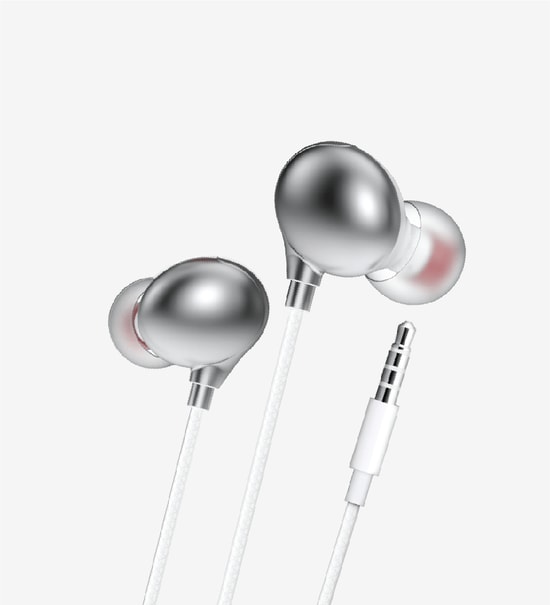 LinkTech H25 Beyaz Kulak İçi Kablolu Mikrofonlu Kulaklık - 10mm Sürücü, AUX, Kontrol Düğmeli, 120cm Kablo, HiFi Ses
