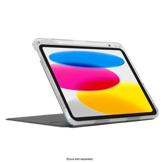 Targus Pro-Tek iPad 10. Gen 10.9 Kılıf (THD935GL) - Şeffaf Arka Yüzey, Darbe Korumalı, Çok Açılı Stand, Askeri Sertifika