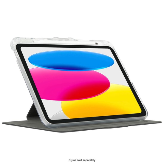 Targus VersaVu iPad 10.9" Şeffaf Kılıf (TARTHD936GL) - Askeri Standart Düşme Koruması, 360 Döndürme, Kalemlik