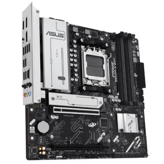 ASUS PRIME B850M-A WIFI Anakart: AMD AM5, DDR5 8000MHz (OC), 3xM.2, USB 3.2, HDMI, 2xDP, WiFi 6E, 2.5G LAN, mATX