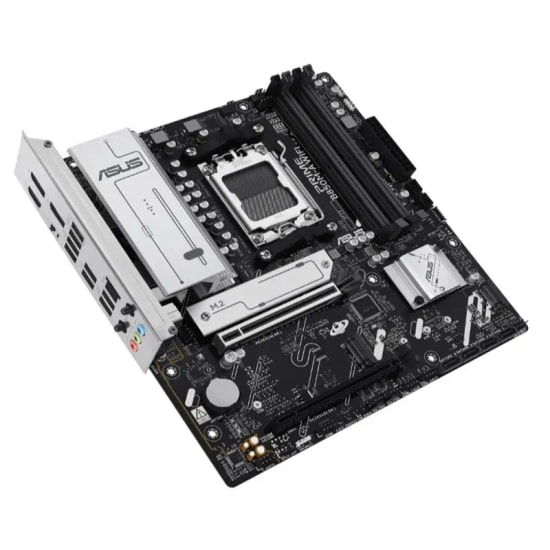 ASUS PRIME B850M-A WIFI Anakart: AMD AM5, DDR5 8000MHz (OC), 3xM.2, USB 3.2, HDMI, 2xDP, WiFi 6E, 2.5G LAN, mATX