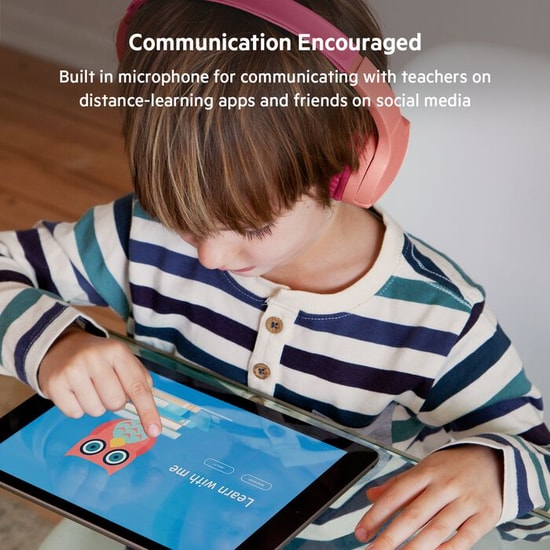 Belkin SoundForm Mini Kids Pembe Kablosuz Çocuk Kulaklığı (AUD002BTPKV3) - BT 5.0, Kafa Üstü, Mikrofonlu, 28 Saat Pil
