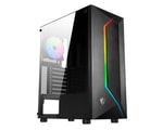 MSI MAG VAMPIRIC 100R Temperli Camlı ATX Oyuncu Kasası - 2x120mm Fan, Siyah, ARGB, 2x2.5", 2x3.5" Disk Yuvası, USB 3.2