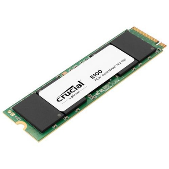 Crucial E100 1TB NVMe M.2 2280 NAND SSD (CT1000E100SSD8) - 5000/4500MB/s Okuma/Yazma, PCIe Gen 4x4, ECC, TRIM