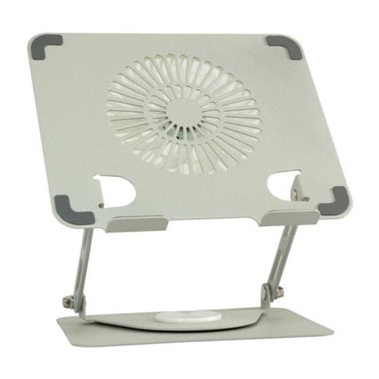 Frisby FNC-5180ST Gümüş Alüminyum Katlanır Taşınabilir Laptop Standı (10-17") - Ayarlanabilir Yükseklik, Kompakt Tasarım