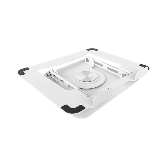 Frisby FNC-5125ST Beyaz Katlanır Alüminyum Notebook Standı - 10-17" Laptop ve Tablet Uyumlu, 360 Dönebilen, Ergonomik