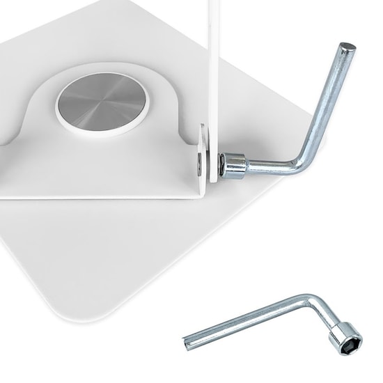 Frisby FNC-5125ST Beyaz Katlanır Alüminyum Notebook Standı - 10-17" Laptop ve Tablet Uyumlu, 360 Dönebilen, Ergonomik