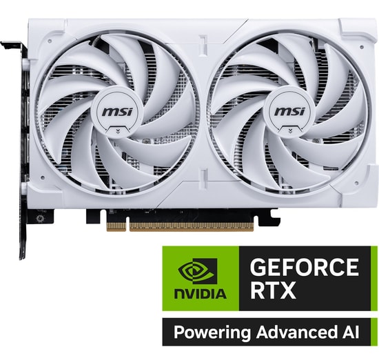 MSI GeForce RTX 5060 Ventus 2X OC Beyaz 8GB GDDR7 Ekran Kartı - 128bit, DX12, PCIe 5.0, 3xDisplayPort HDMI, Ray Tracing