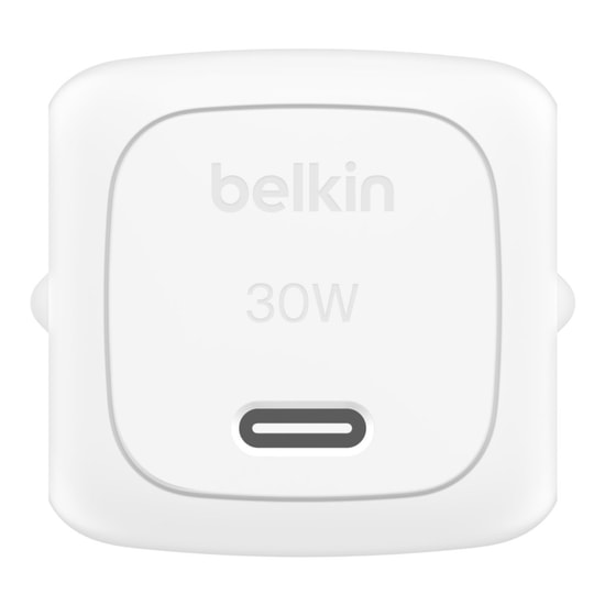 Belkin BoostCharge WCA008 30W Cube USB-C Şarj Aleti (WCA008KQWH) - PD 3.1, Beyaz Renk, PPS, Hızlı Şarj, Kompakt Tasarım