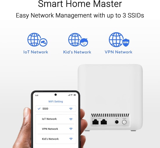Asus ZenWiFi BD4 (İkili Paket) WiFi 7 BE3600 Mesh Router - Çift Bant, MU-MIMO, AiMesh, 455m Kapsama, Çift 2.5G Port, VPN