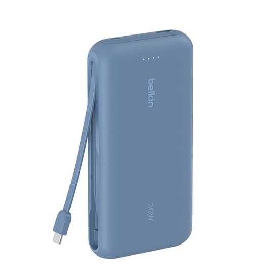 Belkin BoostCharge BPB024 20.000mAh 30W USB-C Kablolu Powerbank - Mavi (BPB024HQBL) Taşınabilir Hızlı Şarj Cihazı