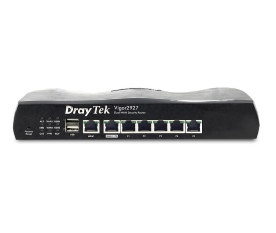 Draytek Vigor 2927 Dual WAN VPN Firewall Router - 6 Gigabit Port, 2xUSB, VoIP Desteği, İçerik Filtreleme Uzaktan Yönetim