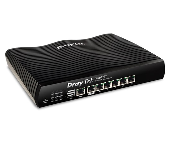 Draytek Vigor 2927 Dual WAN VPN Firewall Router - 6 Gigabit Port, 2xUSB, VoIP Desteği, İçerik Filtreleme Uzaktan Yönetim