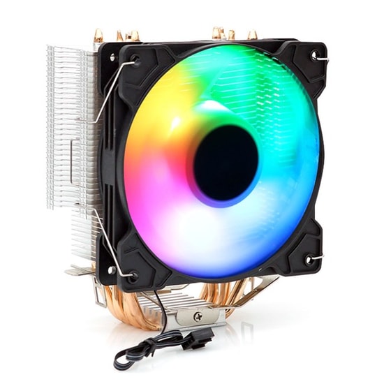 Dark Freezer X123 FRGB Kule Tipi RGB İşlemci Soğutucu (DKCCX123) - 120mm Fan, 4 Pin PWM, 50CFM, 4 Isı Borusu, 120W TDP