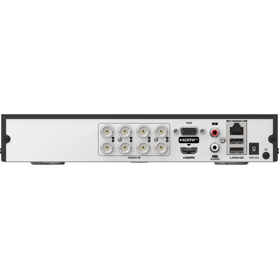 Hikvision DS-7208HGHI-M1/C 8 Kanal 720p 1U DVR Kayıt Cihazı - 4TB HDD Uyumlu, H.265 Pro+, 72Mbps, HDTVI, Yüz Tanıma