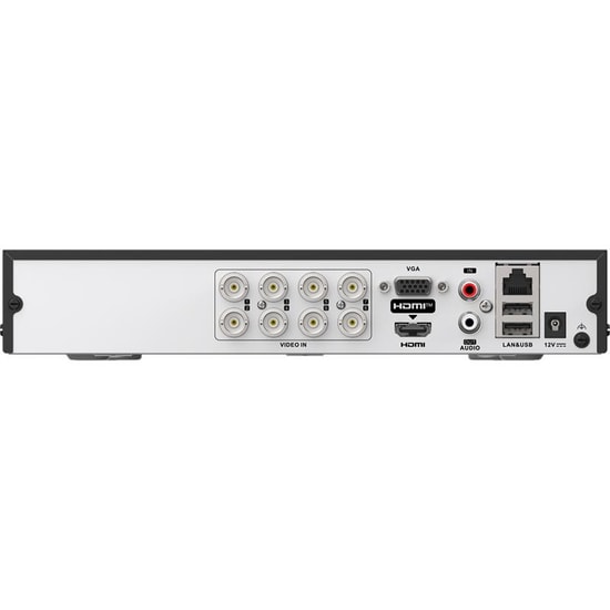 Hikvision DS-7208HGHI-M1/C 8 Kanal 720p 1U DVR Kayıt Cihazı - 4TB HDD Uyumlu, H.265 Pro+, 72Mbps, HDTVI, Yüz Tanıma