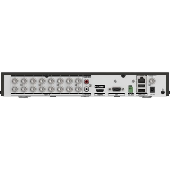 Hikvision IDS-7216HQHI-M1/XT 16 Kanal 1080p 1U AcuSense DVR - 12TB HDD Uyumlu, H.265 Pro+, 256Mbps, HDTVI, Yüz Tanıma