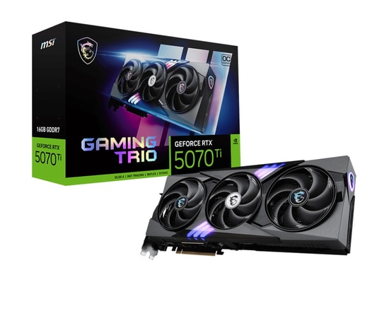 MSI GeForce RTX 5070 Ti Gaming Trio OC 16GB GDDR7 Ekran Kartı - 256 Bit, 2580MHz, 3xDP, HDMI, Ray Tracing, DLSS 4, DX 12