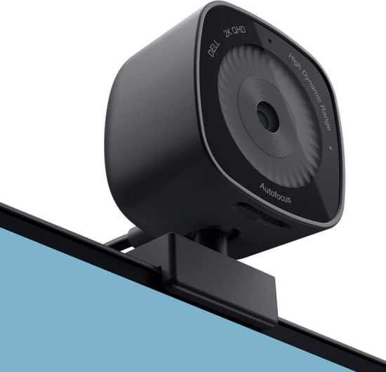 Dell WB3023 2K QHD Webcam (722-BBBV) - Teams/Zoom Sertifikalı, 2x Zoom, Gürültü Önleyici Mikrofon, HDR, Otomatik Odak