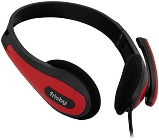 Frisby FHP-125R Siyah Mikrofonlu Kulak Üstü Stereo Kulaklık - 40mm Sürücü, 65 dB, ENC, Kumandalı, 170cm AUX Kablolu