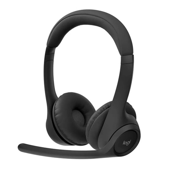 Logitech Zone Vibe 300 Siyah Kablosuz Kulaklık (981-001407) - 30mm Sürücü, Çift Mikrofon, ENC, Bluetooth 5.3, Kumandalı