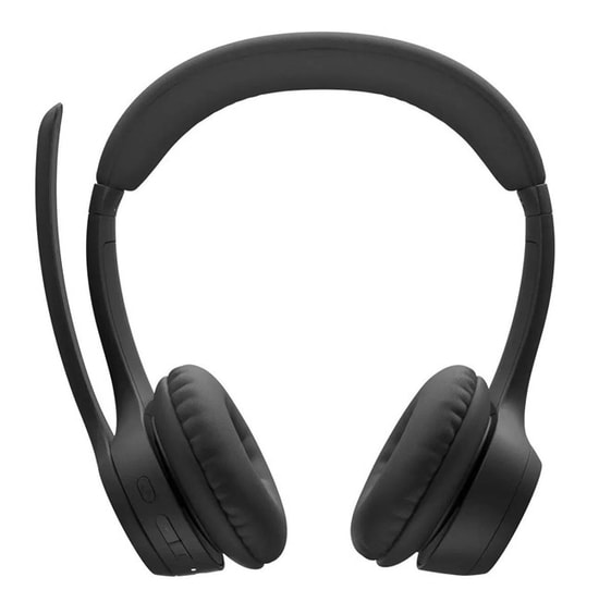 Logitech Zone Vibe 300 Siyah Kablosuz Kulaklık (981-001407) - 30mm Sürücü, Çift Mikrofon, ENC, Bluetooth 5.3, Kumandalı