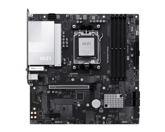 MSI PRO B840M-P WIFI 6E Anakart - AM5, DDR5 8000MHz(OC), 2xM.2, USB 10Gbps, Bluetooth 5.3, AMD EXPO, 2.5G LAN, mATX