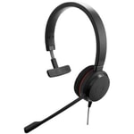 Jabra Evolve 20 Mono USB NC MS Kulaklık (4993-823-109) - ENC Mikrofon, 28mm Sürücü, Tek Taraflı, 120cm USB Kablo