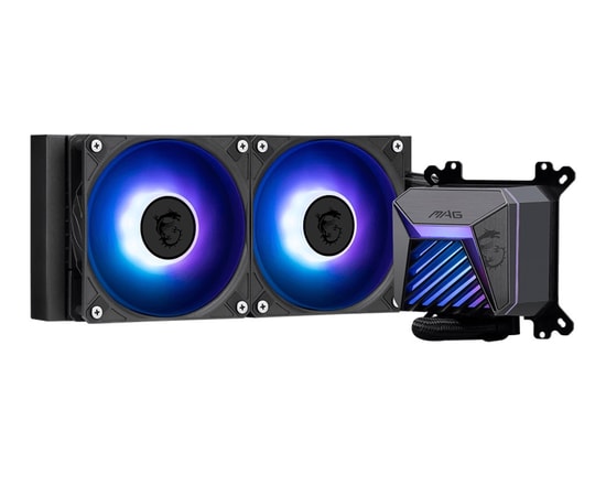 MSI MAG Coreliquid A15 240 Sıvı İşlemci Soğutucu - 2x120mm ARGB Fan, Alüminyum Radyatör, Intel-AMD Uyumlu, 65CFM