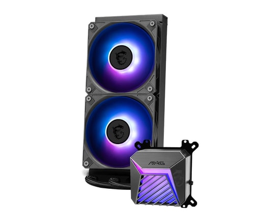 MSI MAG Coreliquid A15 240 Sıvı İşlemci Soğutucu - 2x120mm ARGB Fan, Alüminyum Radyatör, Intel-AMD Uyumlu, 65CFM