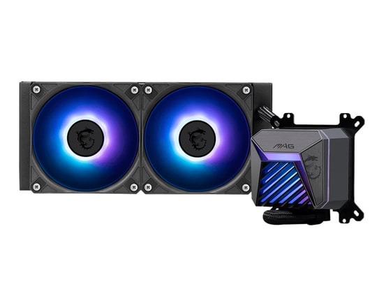 MSI MAG Coreliquid A15 240 Sıvı İşlemci Soğutucu - 2x120mm ARGB Fan, Alüminyum Radyatör, Intel-AMD Uyumlu, 65CFM