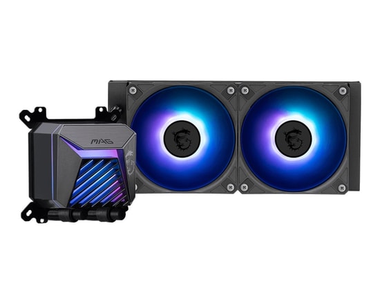 MSI MAG Coreliquid A15 240 Sıvı İşlemci Soğutucu - 2x120mm ARGB Fan, Alüminyum Radyatör, Intel-AMD Uyumlu, 65CFM