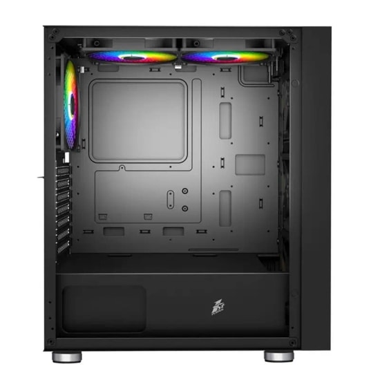 1st Player AR7-G 750W 80+ Silver Siyah ATX Gaming Kasa (AR7G-BLK-4F-S750W) - ARGB Fan, Temperli Cam, USB 3.0