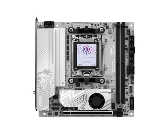 MSI MPG B850I EDGE TI WIFI Anakart: AM5, DDR5 8200MHz(OC), Çift M.2, USB 20Gbps, Wi-Fi 7, 5G LAN, PCIe 5.0, Mini-ITX