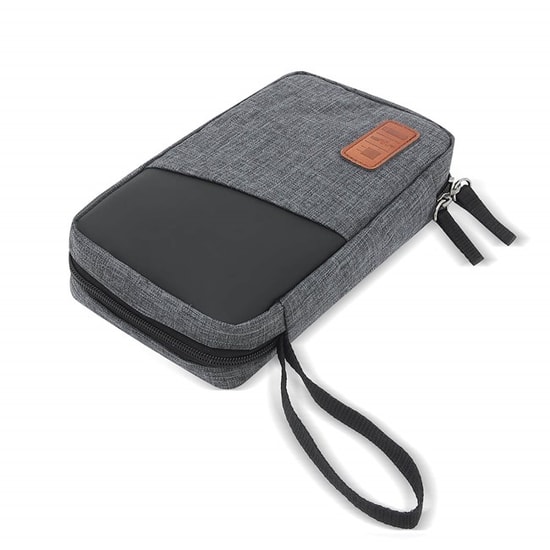 Mack MCC-4005 Siyah Gri Elektronik Aksesuar Çantası - Hafif ve Ergonomik Tasarım, Darbe Koruma, 13x23x4cm
