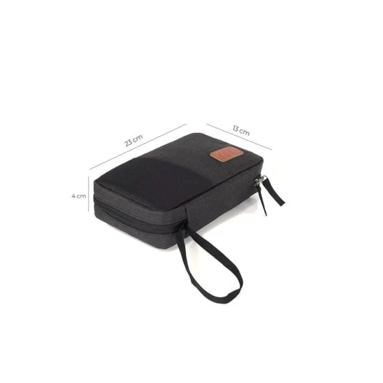 Mack MCC-4005 Siyah Gri Elektronik Aksesuar Çantası - Hafif ve Ergonomik Tasarım, Darbe Koruma, 13x23x4cm