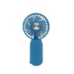 Nettech F42 Mavi Avuç İçi Masaüstü Şarjlı Mini Fan (NT-114369) - Taşınabilir, Halka Aparatlı, Asılabilir, USB Şarjlı