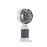 Nettech F48 Gri Avuç İçi Masaüstü Şarjlı Mini Fan (NT-114370) - Taşınabilir, Standlı, Kompakt Tasarım, USB Şarjlı