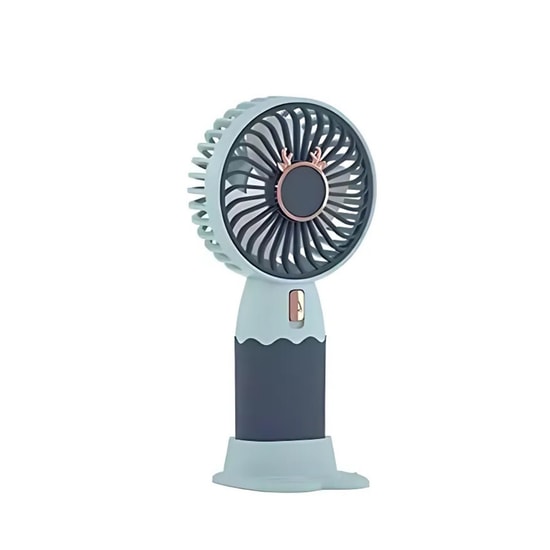 Nettech F48 Yeşil Avuç İçi Masaüstü Şarjlı Mini Fan (NT-114372) - Taşınabilir, Standlı, Kompakt Tasarım, USB Şarjlı