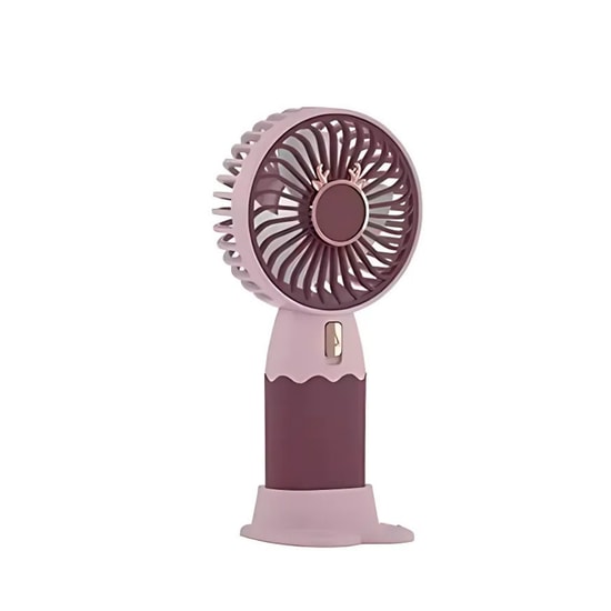 Nettech F48 Mor Avuç İçi Masaüstü Şarjlı Mini Fan (NT-114373) - Taşınabilir, Standlı, Kompakt Tasarım, USB Şarjlı