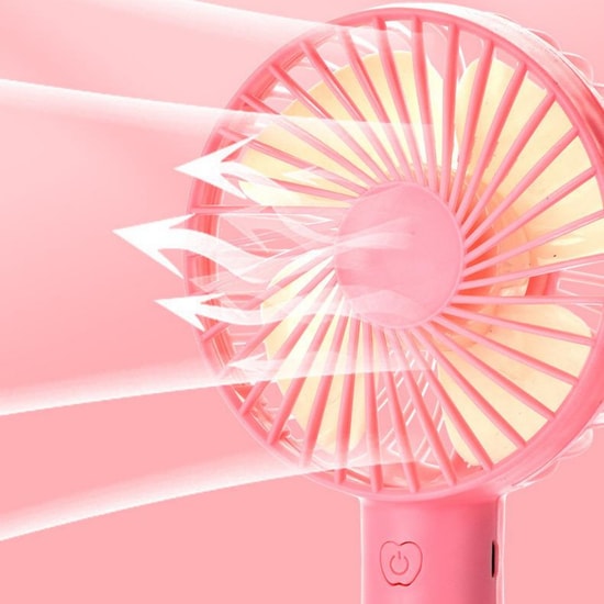 Nettech F46 Beyaz Avuç İçi Şarjlı Mini Boy Fan (NT-114386) - Taşınabilir, Sessiz, Standlı, Kompakt Tasarım, USB Şarjlı